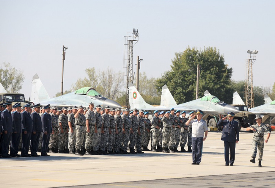 Aviones de combate MiG 29 de la Fuerza Aérea de Bulgaria. Foto: Ministerio de Defensa de Bulgaria