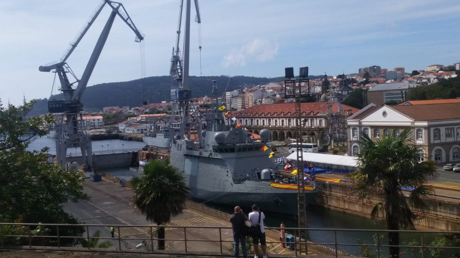 El BAM Furor en el astillero de Ferrol. Foto: Navantia