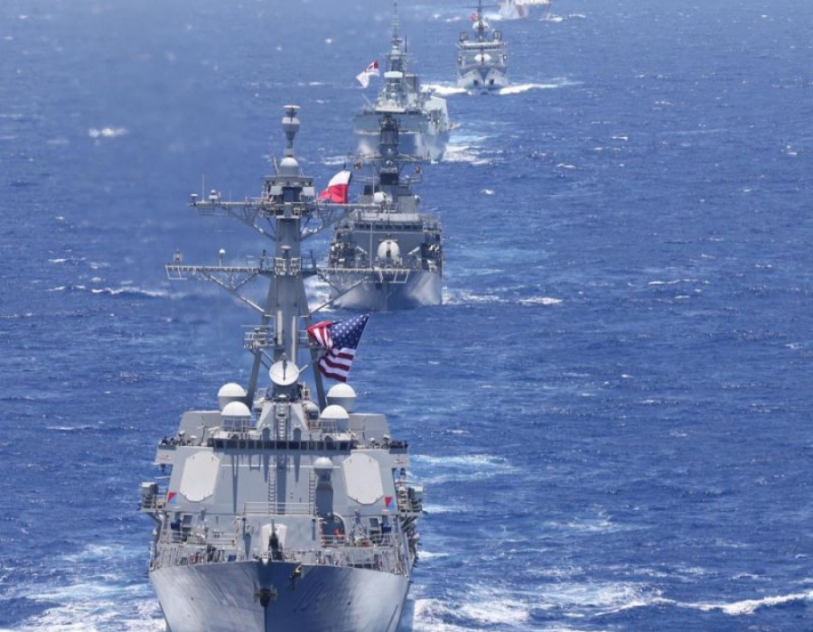 Formacion de buques de Rimpac 2018