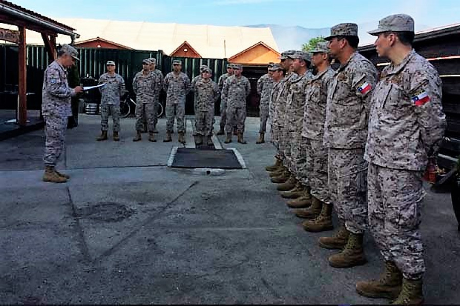 El contingente chileno permanecerá en el país balcánico hasta fines de mayo de 2019. Foto: Ejército de Chile