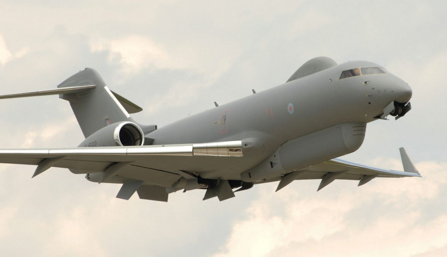 BombardierRaytheon Sentinel R.Mk 1 de la Royal Air Force. Foto: Ministerio de Defensa del Reino Unido