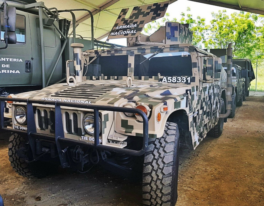 Vehículos HMMWV con el nuevo camuflaje. Foto: Erich Saumeth C.  Infodefensa.