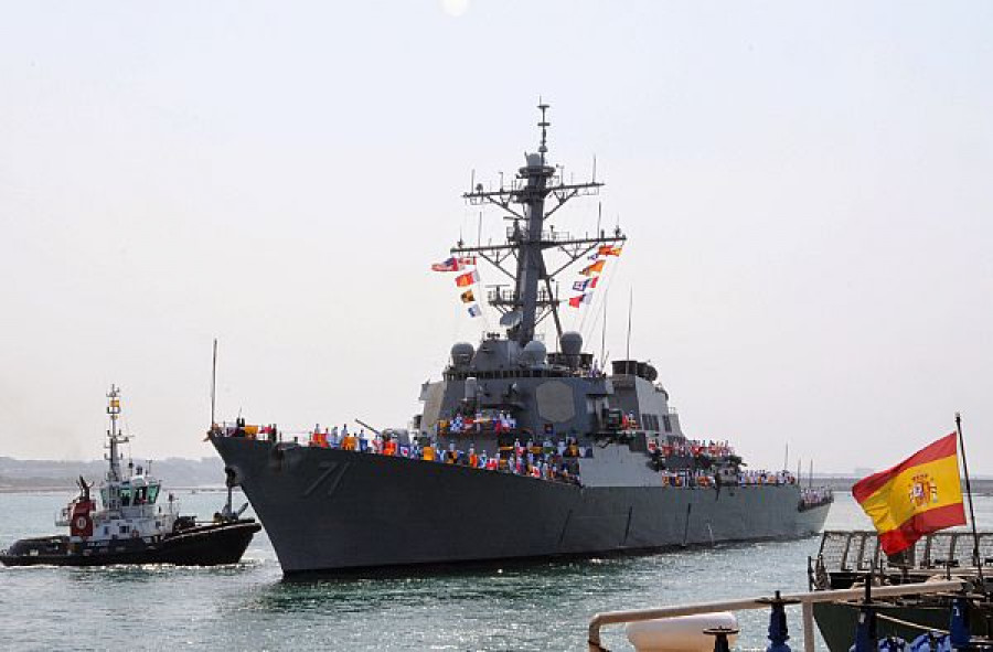 Destructor USS Ross en Rota