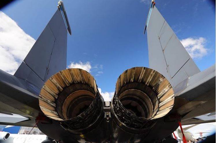 Motores Pratt and Whitney en un avión de combate. Foto: UTC