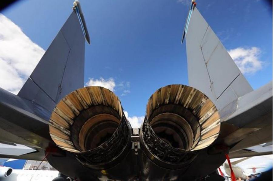 Motores Pratt and Whitney en un avión de combate. Foto: UTC