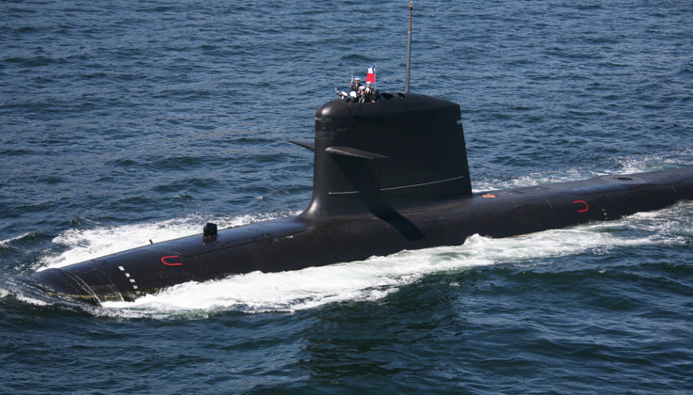 DTS realizó trabajos de reingeniería en los sistemas conversores de energía de los submarinos Scorpene. Foto: Armada de Chile