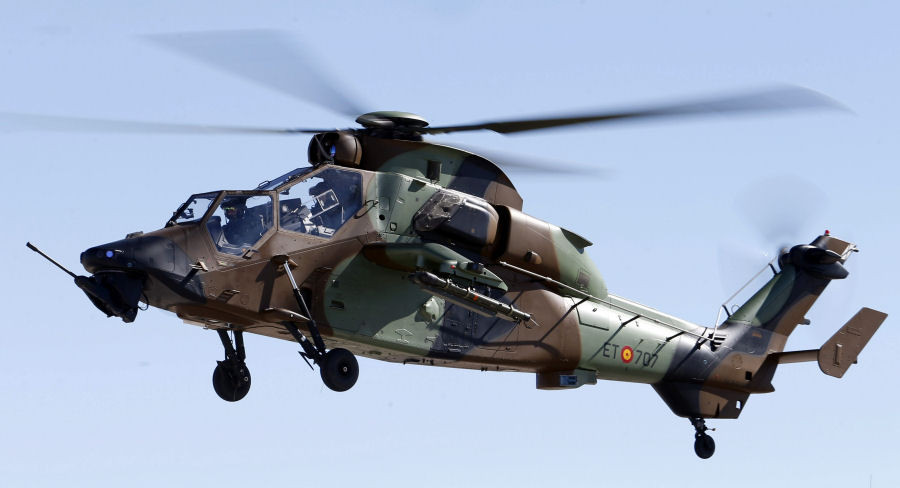 Helicóptero de ataque Tigre de las Famet. Foto: Ejército de Tierra