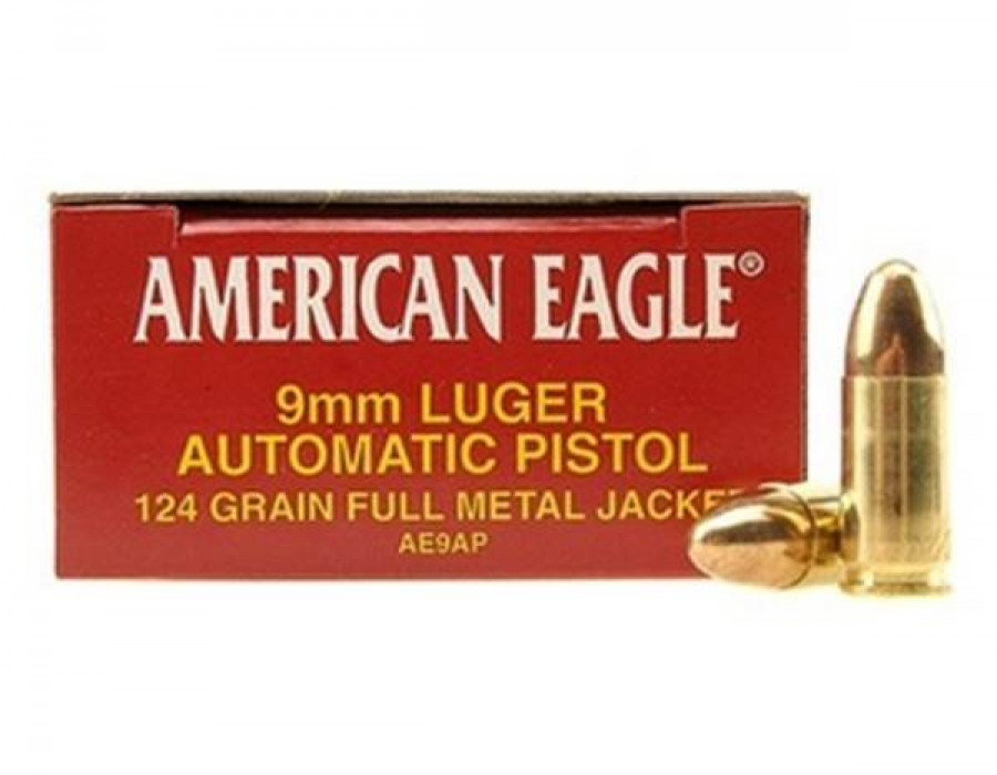 Munición American Eagle de 9 x 19 mm. Foto: Federal Premium Ammunition