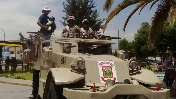 Half Track del Ejército del Perú en puertas abiertas realizado en octubre de 2017. Foto: Comando Operacional del Sur del Comando Conjunto.