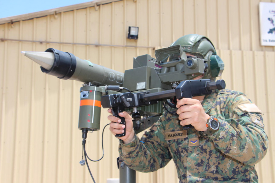 Simulador de puesto de tiro Mistral. Foto: Ejército de Chile