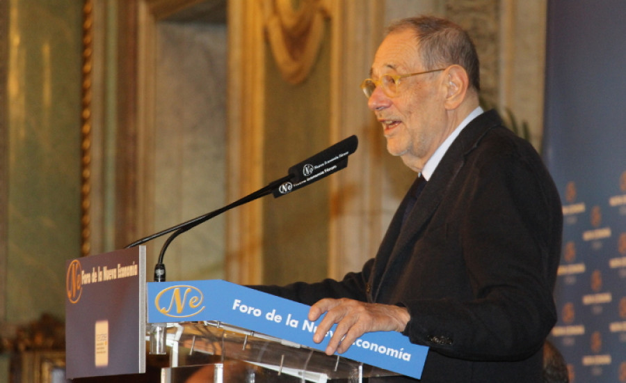 Javier Solana en una acto reciente en Madrid. Foto: Nueva Economía Forum