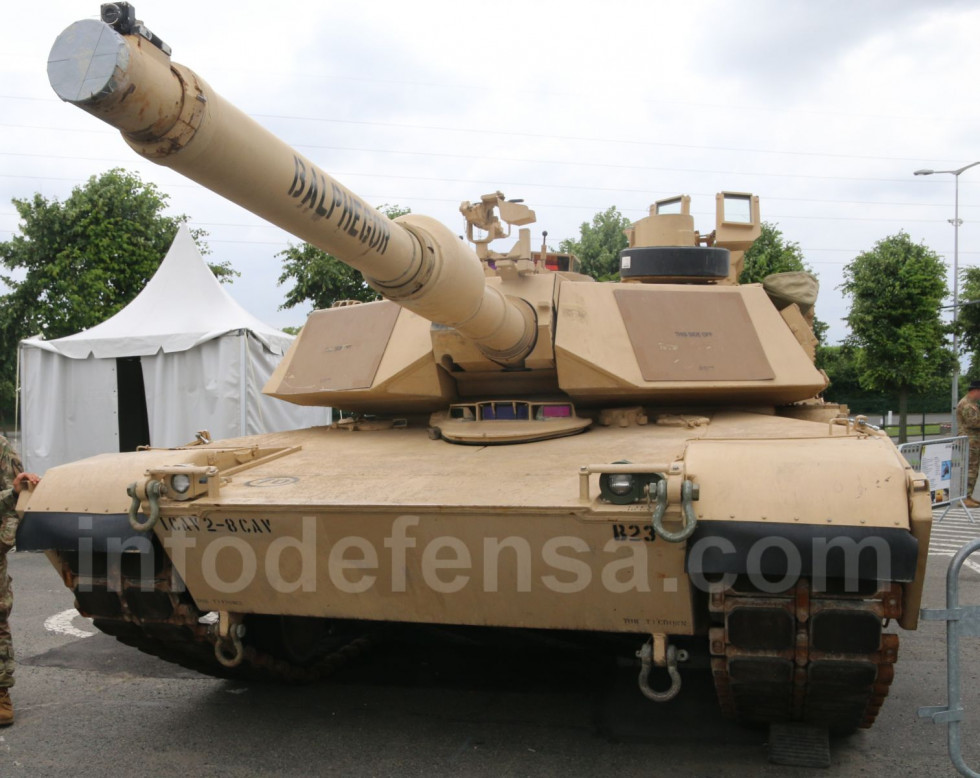 Carro de combate Abrams M1A1. Foto: Ginés Soriano Forte  Infodefensa.com