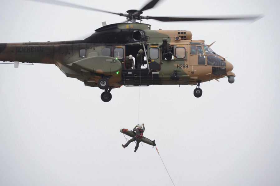 Un helicóptero de la Brigada de Aviación de Ejército. Foto: Ejército de Chile