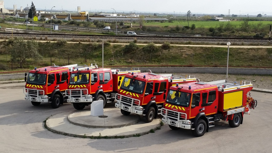 Vehículos de emergencias de la compañía. Foto: Iturri