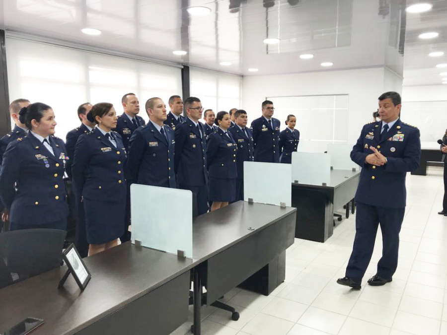 Acto de activación de la nueva entidad. Foto: Fuerza Aérea Colombiana.