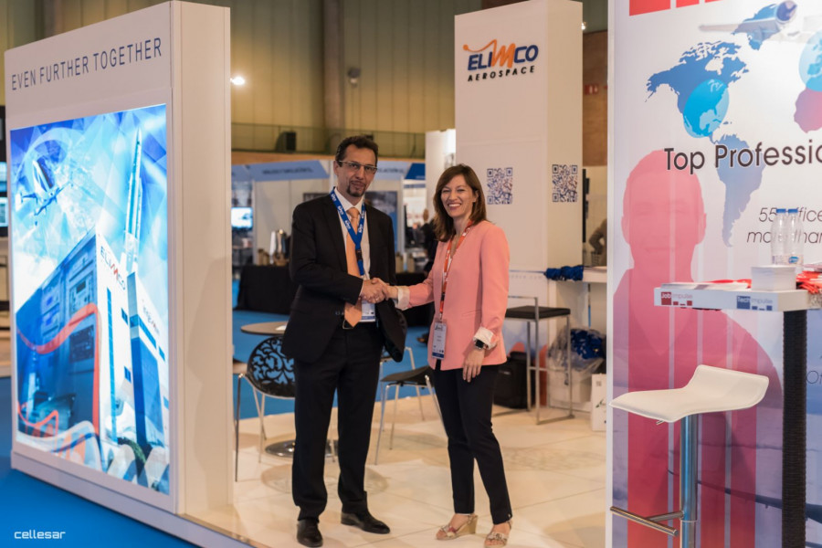 José Manuel Soria de Elinco Aerospace y Silvia Amate de Job Impulse. Foto Elinco Aerospace