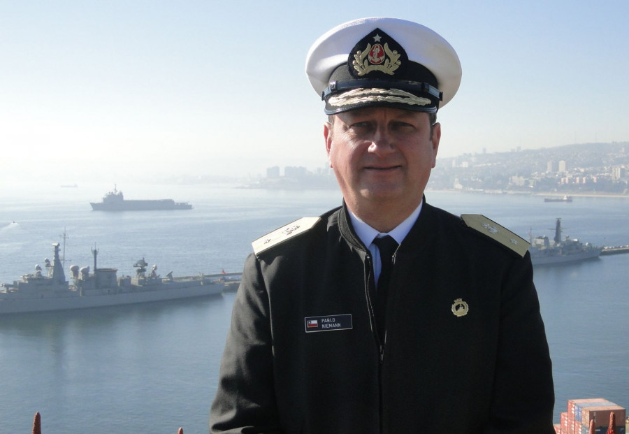 Comodoro Pablo Niemann, Armada de Chile. Foto: Nicolás GarcíaInfodefensa.com