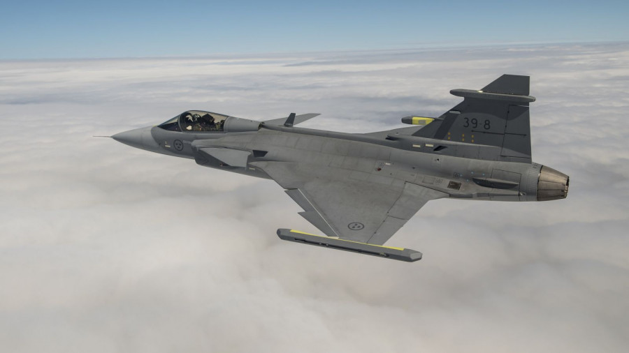 El primer F-39 Gripen brasileño deberá volar en 2019, en Suecia.