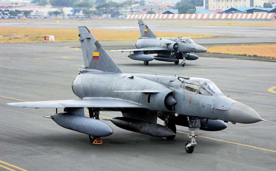 Aviones de caza Atlas Cheetah de la Fuerza Aérea Ecuatoriana. Foto: Santiago Chavarría.