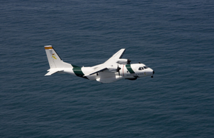 Avion de patrulla CN235. Foto: Guardia Civil