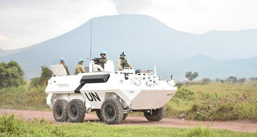 AVGP del Ejército uruguayo en el Congo Foto: Ejército Nacional del Uruguay.