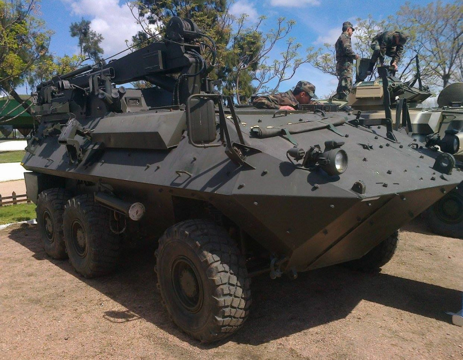 Una unidad de AVGP Husky. Foto: Ejército de Uruguay