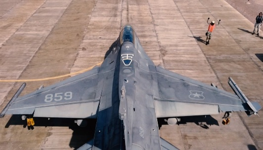 F-16D Block 50 del Grupo de Aviación N° 3. Imagen referencial FACh.
