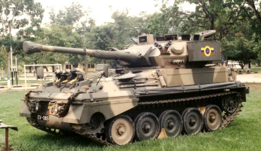 Tanque ligero Scorpion 90 del Ejército venezolano. Foto: Carlos E. Hernández  Infodefensa.