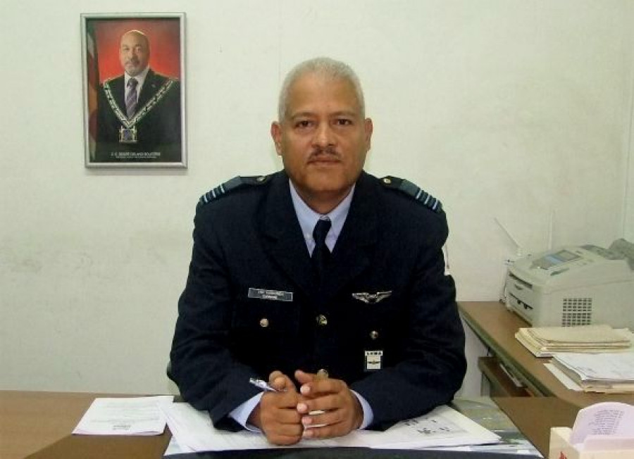 Mayor Marven Van Huisduinen, subcomandante de la Fuerza Aérea de Surinam. Foto: Surinaamse Luchtmacht.
