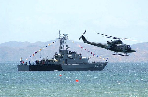 Patrullero de combate Patria´ PC-15, del tipo Vosper 37-m  clase Constitución´. Foto: Comando Estratégico Operacional de la FAN.