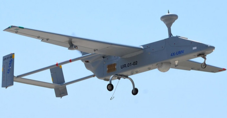 RPAS Searcher en vuelo. Foto: NSPA