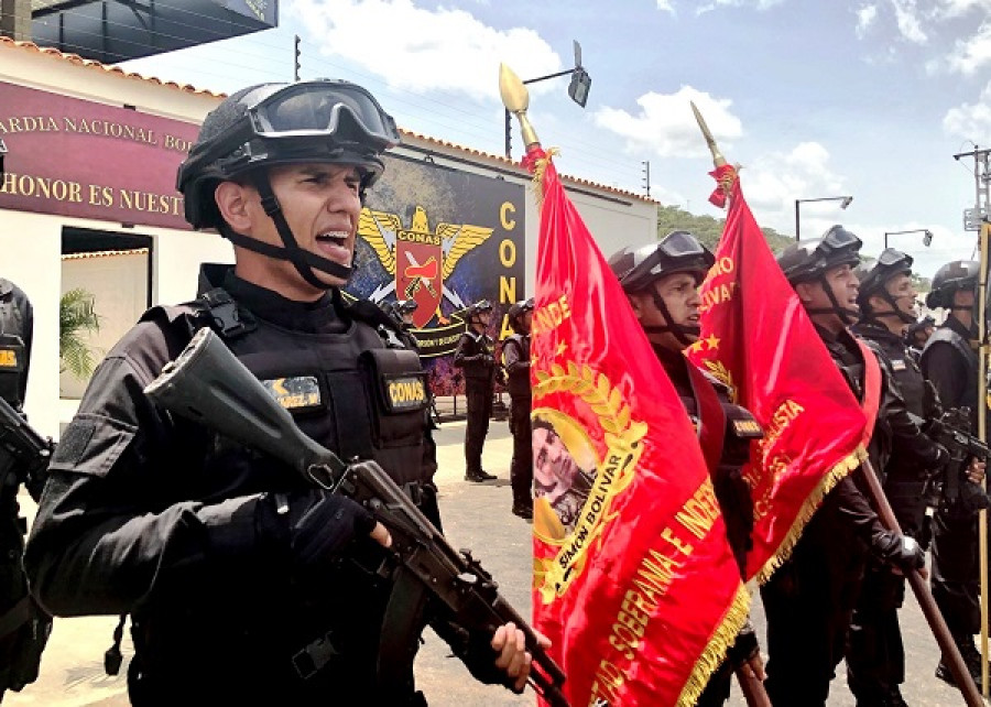 Efectivos del Grupo de Antiextorsión y Secuestro Nº 41. Foto: Guardia Nacional de Venezuela.