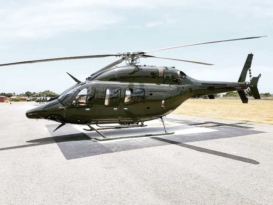 Uno de los dos Bell 429 recién incorporados al Ala Aérea. Fofo: Jamaica Defence Force.