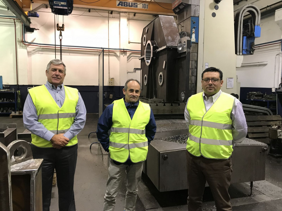 Delegación de Asmar en visita a Ibercisa que selló oficialización del acuerdo. Foto: Ibercisa