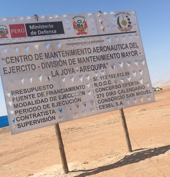 Proyecto del Centro de Mantenimiento de Helicópteros Mi-171Sh en La Joya. Foto: Polcem SAC.
