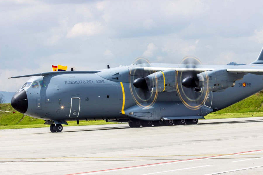 El A400M en Bogotá. Fotos: Milton Bedoya para infodefensa.com