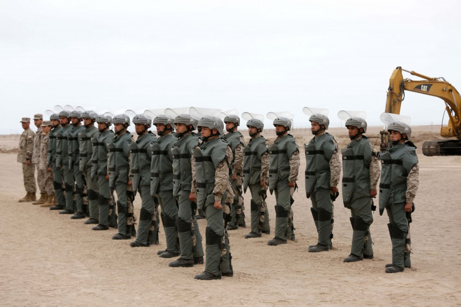 Compañía de Desminado Humanitario del Ejército de Chile. Foto: MINDEF.