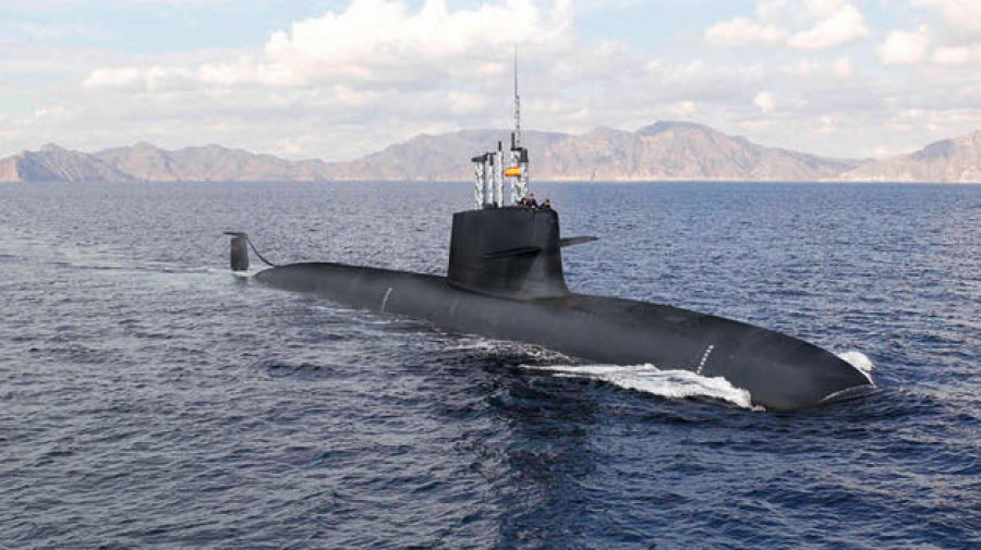 Recreación digital del submarino S-80 de Navantia. Foto: Navantia