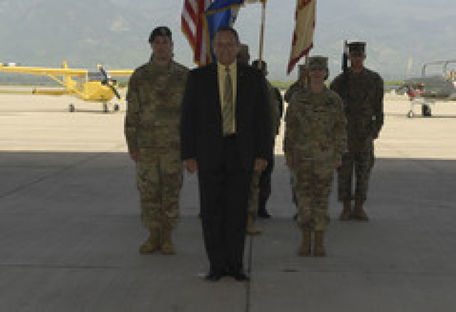 El cambio de mando estadounidense en la Base Soto Cano se realizó el pasado 10 de julio. Foto: Southcom.