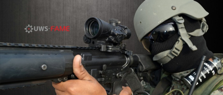 Fusil de asalto UWS-FAME que utilizan la base del fusil M4 en uso en las FFAAs de Estados Unidos. Foto: Unified Weapons Systems