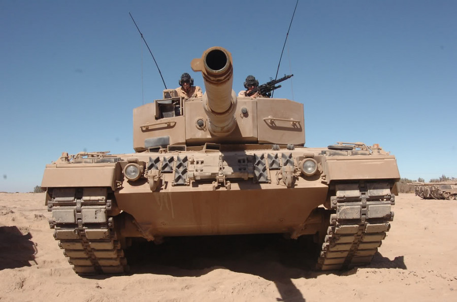 Leopard 2A4 del Grupo Blindado N°7 Guías. Foto: Ejército de Chile
