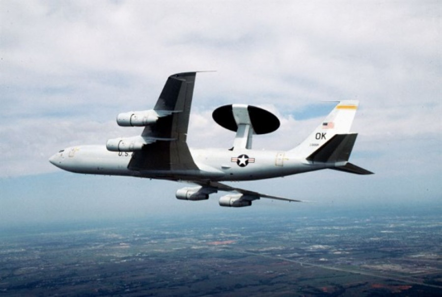 Avión de control del espacio aéreo E-3 Sentry AWACS. Foto: U.S. Air Force.
