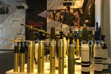 Exhibición de material militar de la compañía Nexter en Francia. Foto: Ginés Soriano Forte  Infodefensa.com