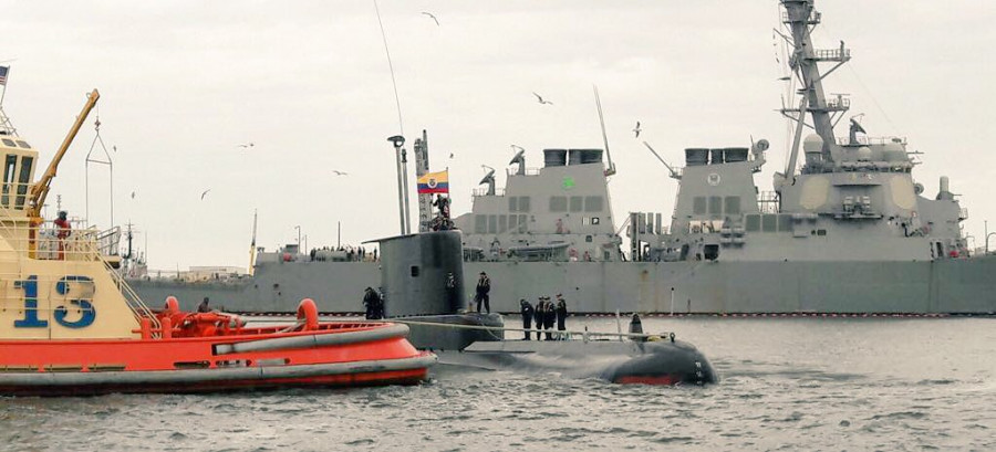El ARC Tayrona´ durante su arribo a la base naval de Mayport. Foto: Armada Nacional de Colombia.