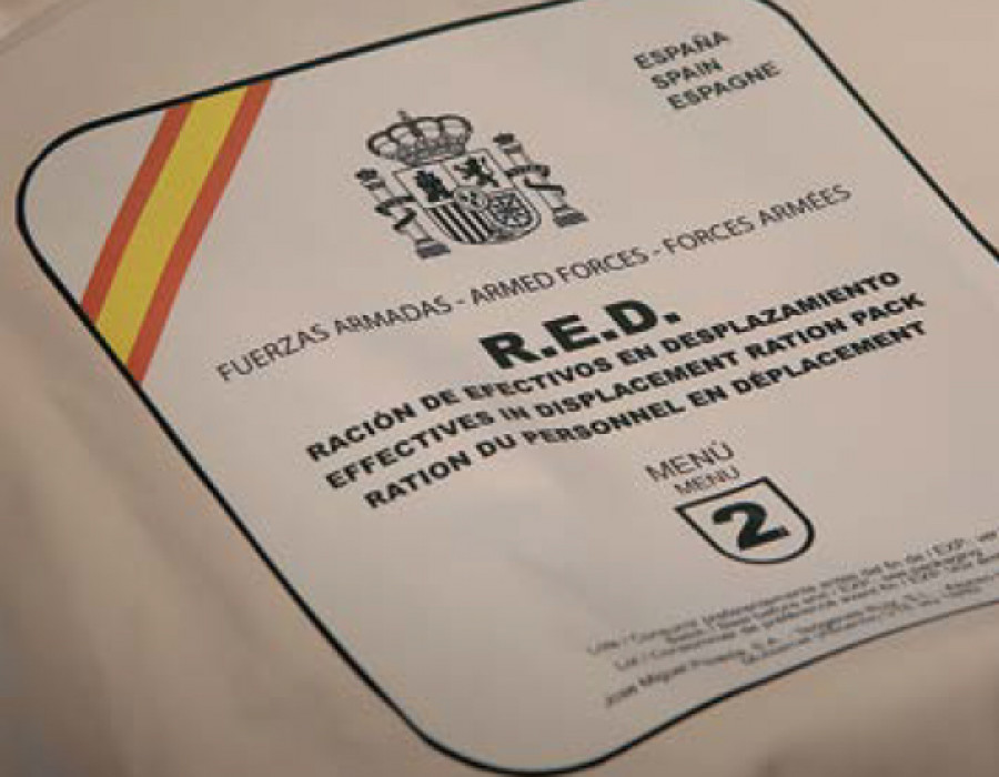 Ración de Efectivos en Desplazamiento RED. Foto: Ejército de Tierra