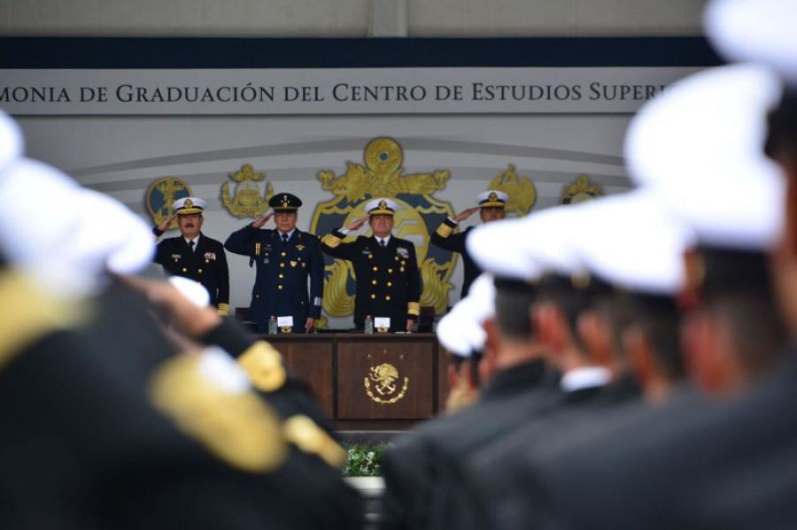 La ceremonia en las instalaciones de la Secretaría de Marina en la Ciudad de México. Imagen Semar