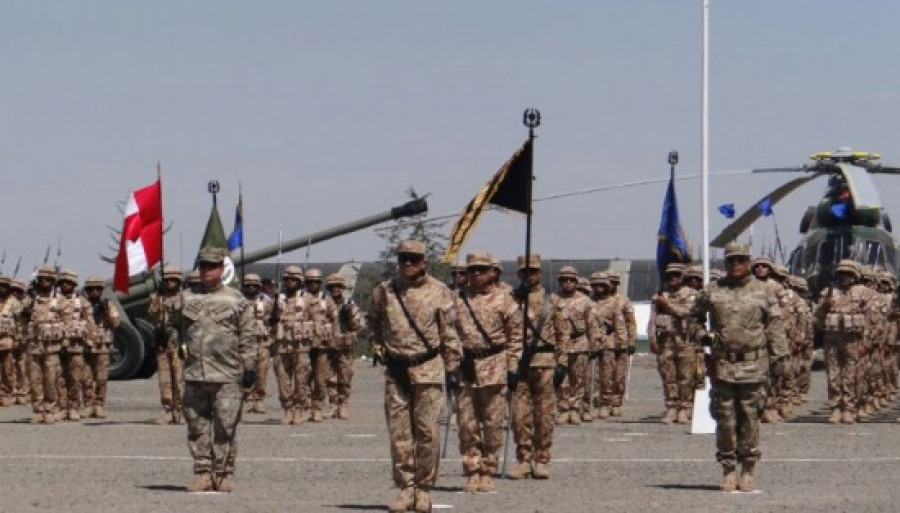 Ceremonia de posesión de cargo del nuevo comandante del Comando Operacional del Sur. Foto: Comando Conjunto de las FFAA del Perú