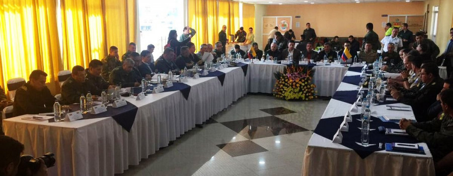 Imagen de la reunión Combifron celebrada en Tulcán de Foto: Ministerio de Defensa del Ecuador.