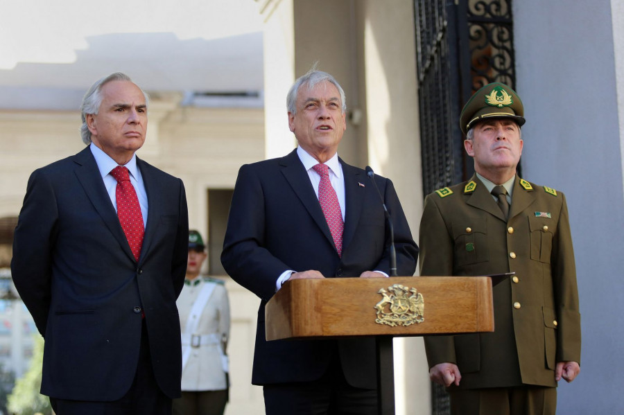El general Hermes Soto en su presentacion al frente de Carabineros de Chile. Foto: Ministerio del Interior de Chile