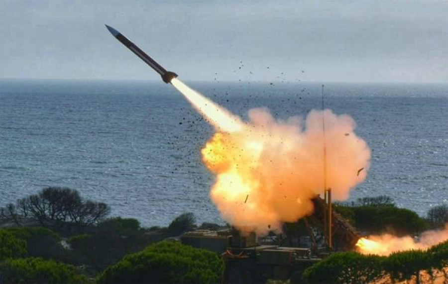 Lanzamiento de misil Patriot por el RAAA 73 en Huelva. Foto: Ejército de Tierra